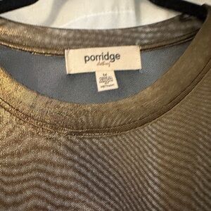 Porridge Metallic Gold Top